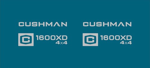 Cushman 1600xd 4x4 decal kit - cushman,