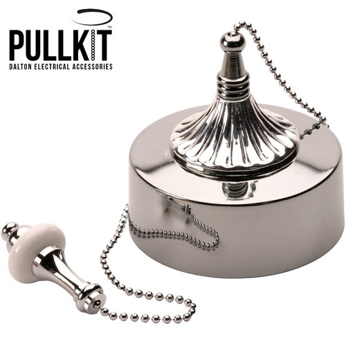 Chrome bathroom pull switch - chrome,