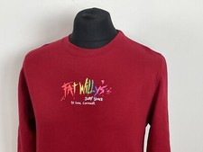Vintage 90’s Fat Willys Surf Shack Red Sweatshirt Jumper Size Small S