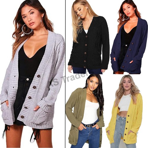 Women ladies cable chunky knit - women,