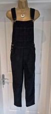 Fat Face Navy Blue Corduroy Dungarees Size UK 10