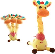 Volume Control Singing Dancing Giraffe Toy Repeating Baby Toys Talking Giraffe~~