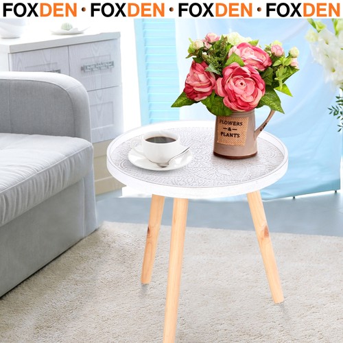 Coffee table round white - table,