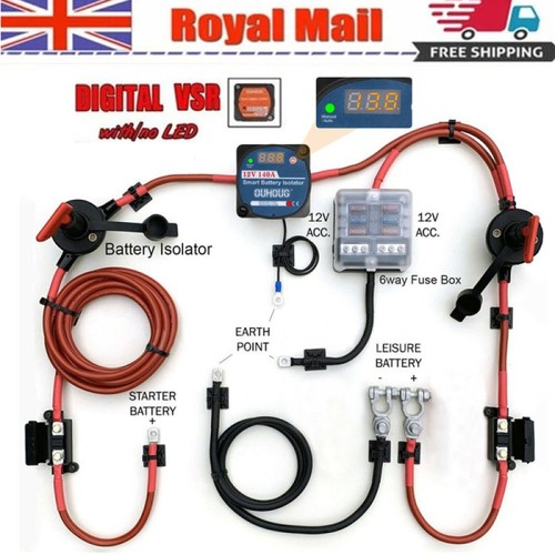 Split charge relay kit starter - relay,