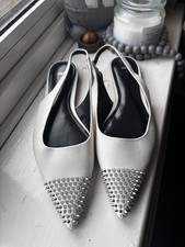 Zara Pary Shoes Flat White