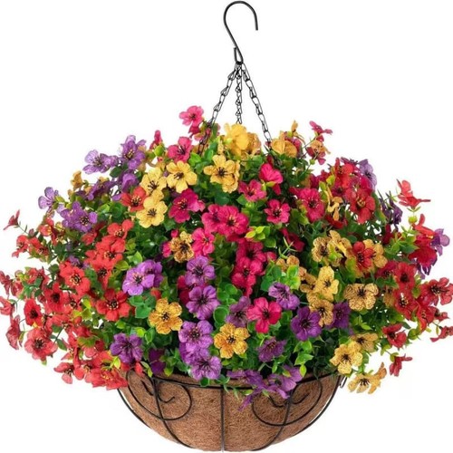 Artificial flower basket - artificial,