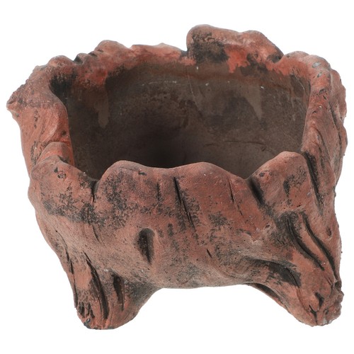Imitated stump planter faux - imitated,