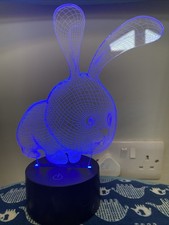 3D Rabbit LED Illusion Lamp