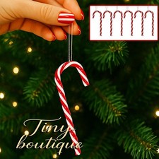 6x Acrylic Candy Cane Hanging