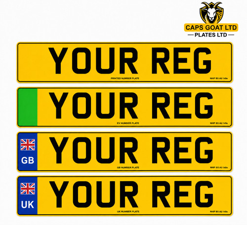 Rear yellow number - rear, uk