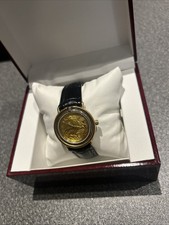 Rare Franklin Mint Monte Carlo Casino Swiss Made Mens Watch 925 Silver GP Dial