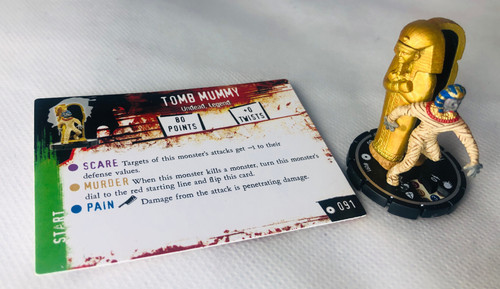 Horrorclix tomb mummy 091 - horrorclix,