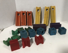 Vintage Wood Marble Run 21