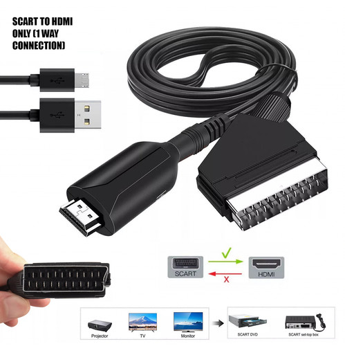 Scart hdmi converter audio - to,