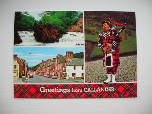 Callander postcard falls - postcard–,