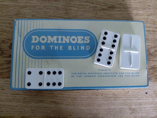 Vintage dominoes for the blind - the,