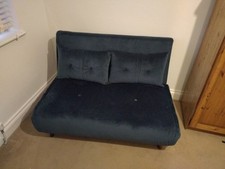 Blue Velvet Sofa Bed ⭐ In
