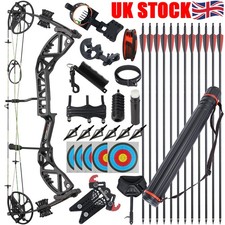 Compound Bow Set 30-70lbs Adjustable for Adult Archery Arrows Hunting Target RH
