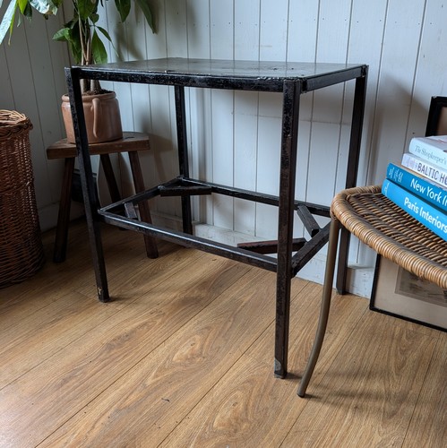 Small vintage industrial - vintage, table