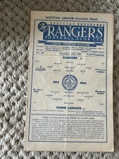 RANGERS V THIRD LANARK