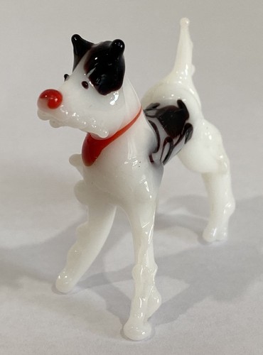 Murano lampwork dog glass - lampwork,