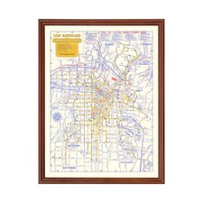 Old Map of Los Angeles, CA