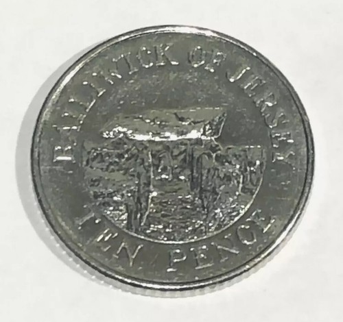 Bailiwick jersey 10p coin - of,