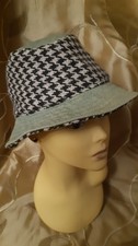 Mens Bucket hat - Pre owned - Stonewash Denim & Wool/Cashmere Mix  - Great Look