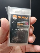 guru f1 maggot barbless - size 14 job lot, coarse match fishing