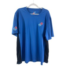Unisex Domino's Pizza Gift Uniform Polo Shirt Top Embroidered XL Blue Crew
