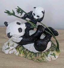 Franklin Mint PRIDE AND JOY By Dj Shinn 1988 PANDA AND CUB