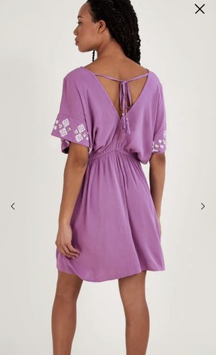 Monsoon purple kaftan dress - monsoon,