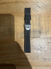 TUDOR 20mm Rubber Strap with Deployment Clasp,OEM Hybrid–Black (Fits Ranger/Pro)