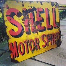 Original vintage Shell Motor Spirit Enamel sign