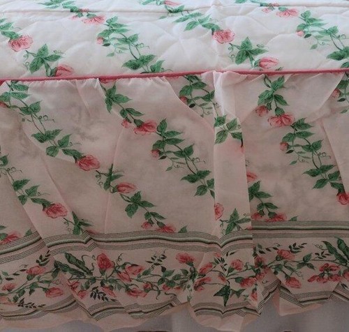 Vintage nip pink roses satin - vintage,