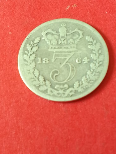 1864 silver threepence.