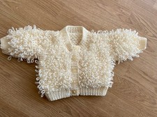Hand knitted Loopy Cardigan