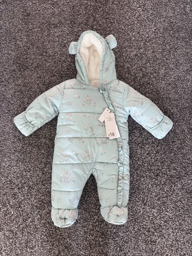 Baby girls snow suit george - snow,