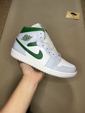 Nike air Jordan 1 mid summit white pine green Uk9 Brand New✅ DQ8426142
