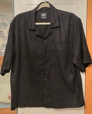 Zara Men's Black Shirt Size M
