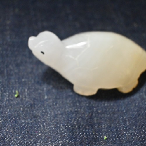 Onyx stone turtle - hand, carved