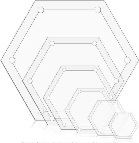 6pcs hexagon quilting - 6pcs,