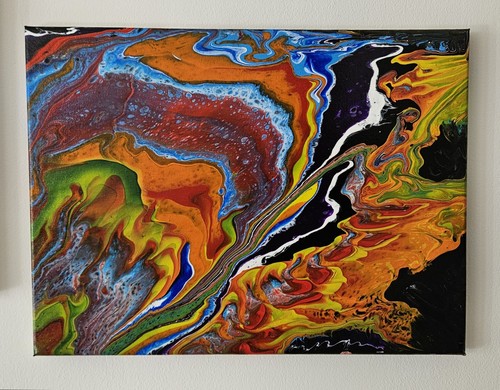 Original abstract fluid - original,