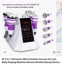Used Ultrasonic Cavitation Body Facial Radiofrequency Massage Machine M