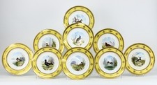 Set of 9 Cabinet Plates by