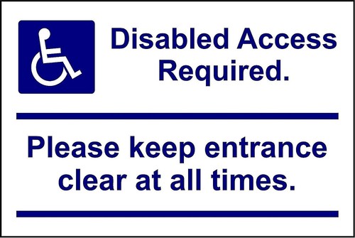 Disabled access required - ,