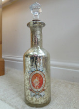 Vintage French perfume bottle, Bouquet Greuze Lubin Paris, empty, glass stopper