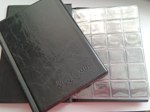Coin album storage - coin, book