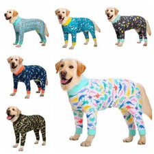 Cotton Dog Pajamas Winter Clothes Warm Pet Puppy Jumpsuit Coat For Medium/Large