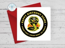 Cobra Kai Happy Birthday Card